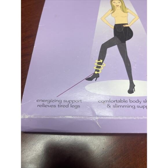 NEW Spanx Leg Support All the Way Pantyhose Size F Nude Made In USA - Picture 5 of 9